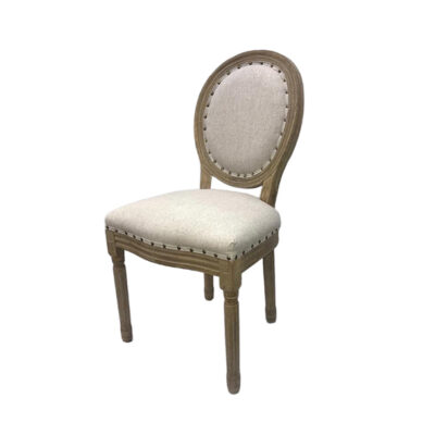 Vintage Upholstered Fabric Dining Side Chair