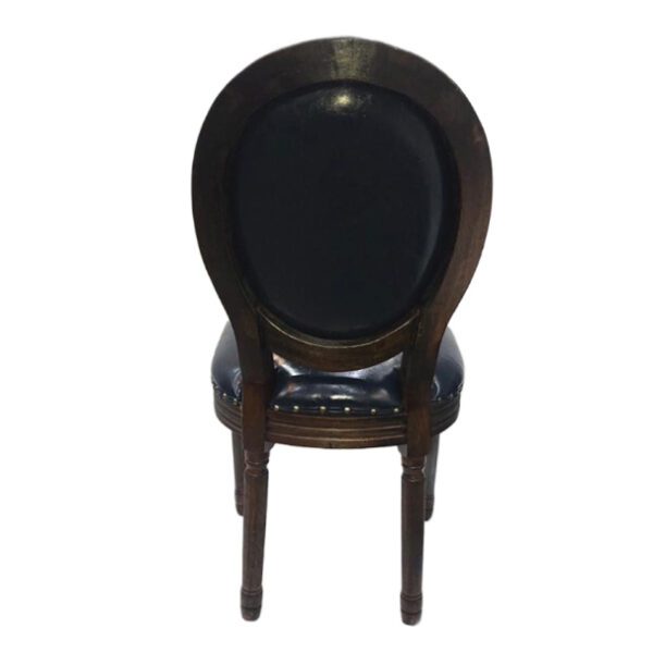 Vintage Upholstered Fabric Dining Side Chair - Image 9