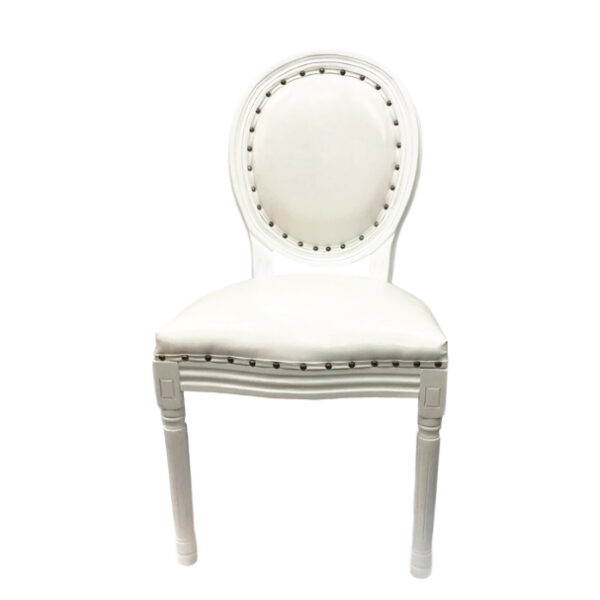 Vintage Upholstered Fabric Dining Side Chair - Image 12