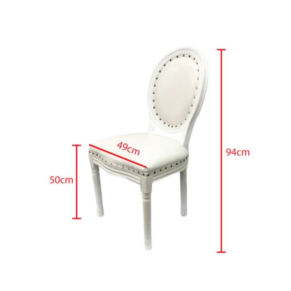 Vintage Upholstered Fabric Dining Side Chair - Image 15