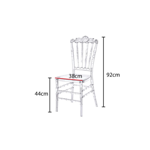 Acrylic/Transparent Stackable Chair - Image 2