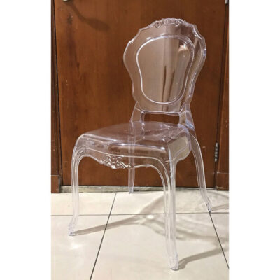 Armless Design Transparent Chair
