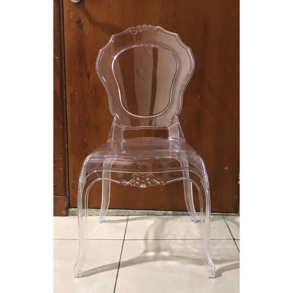 Armless Design Transparent Chair - Image 3
