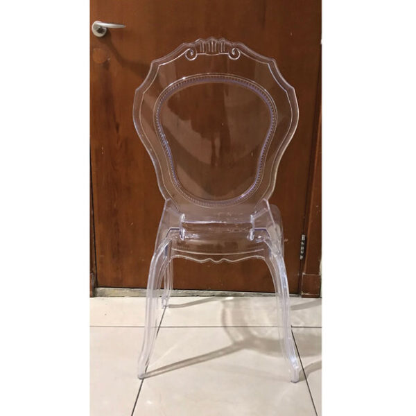 Armless Design Transparent Chair - Image 2