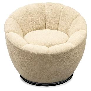 Neutral-Toned Cozy Modern Swivel Chair