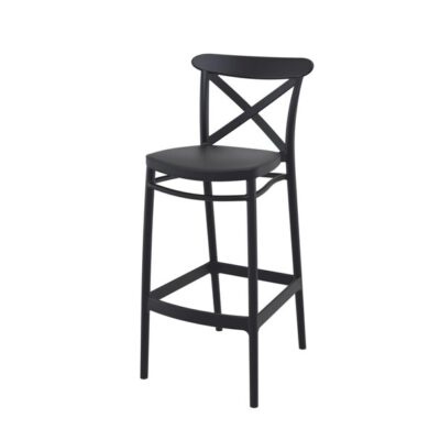 Cross Back High Bar Chair