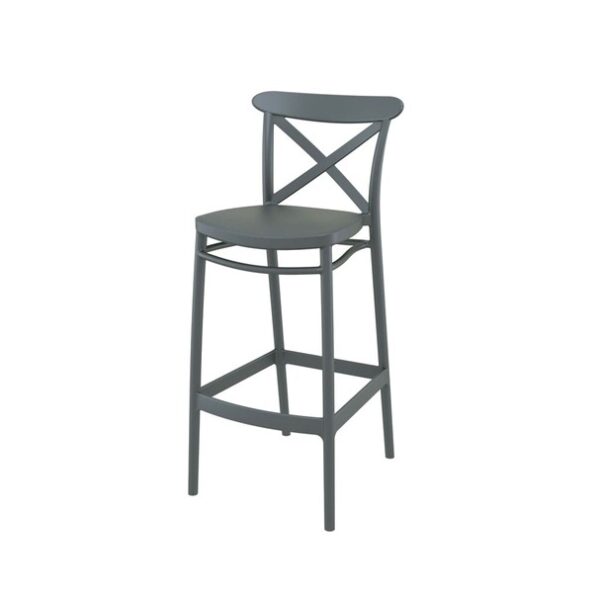 Cross Back High Bar Chair - Image 10