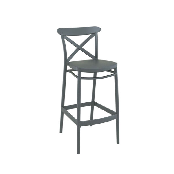 Cross Back High Bar Chair - Image 12