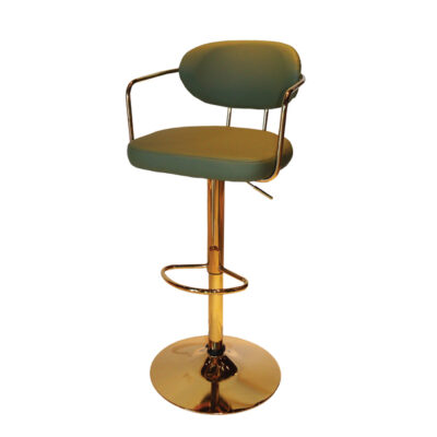 Adjustable 360 Rotating Gold Metal High Chair