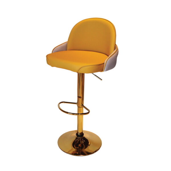 360 Rotating Gold Metal High Chair