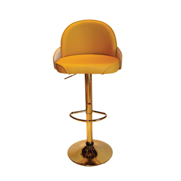360 Rotating Gold Metal High Chair - Image 4