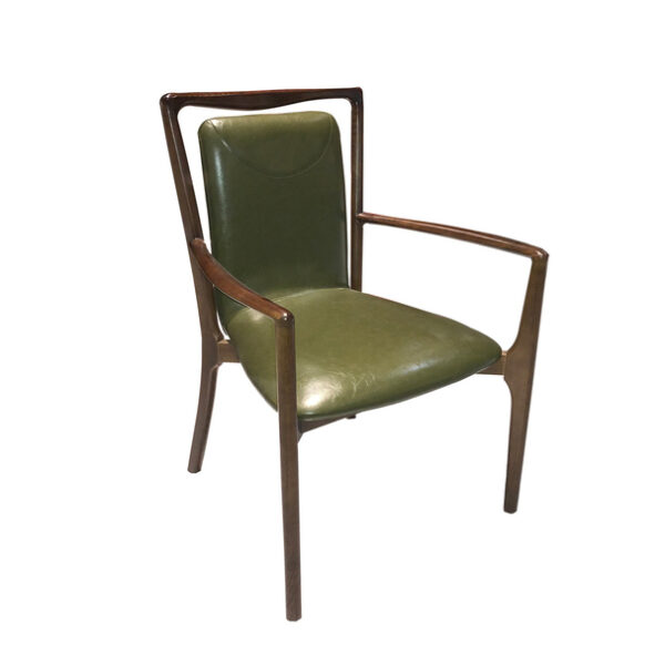 Solid Beech Wood Armchair - Image 2