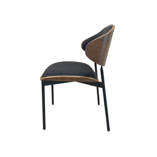 PU Cushion Metal Restaurant Chair - Image 4