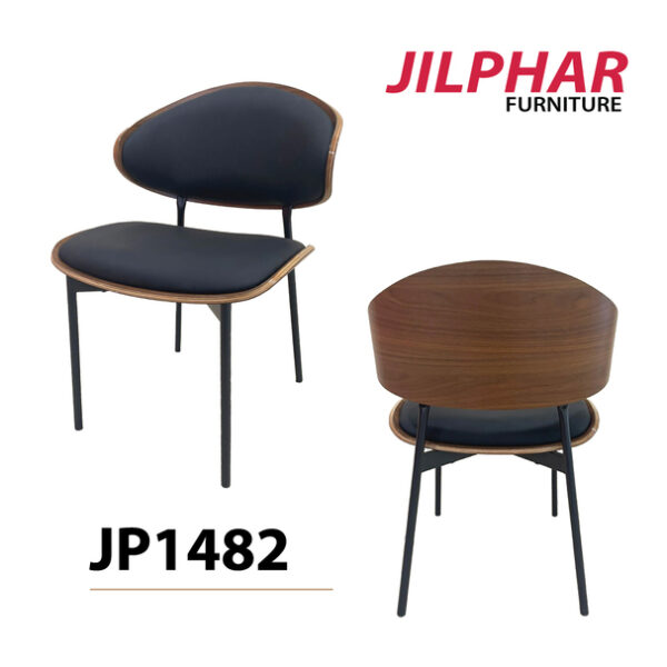 PU Cushion Metal Restaurant Chair - Image 2