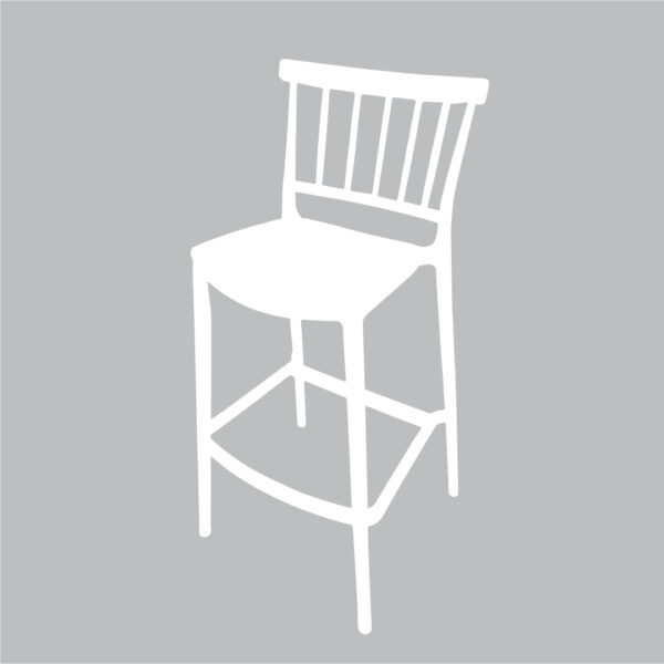 Modern Design PP Bar Chair - Image 2