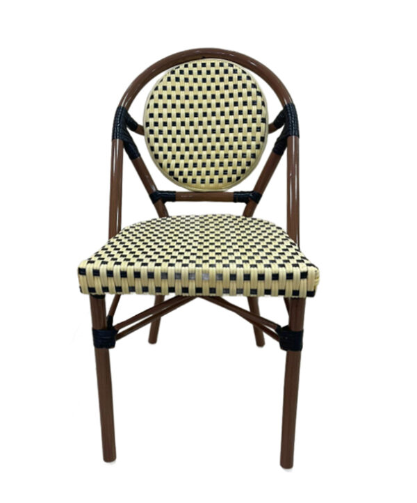 Armless Rattan Outdoor Chair - Image 4