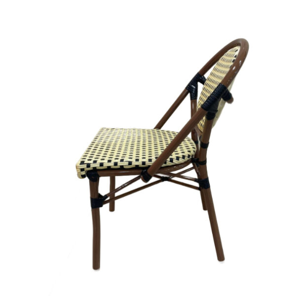 Armless Rattan Outdoor Chair - Image 3