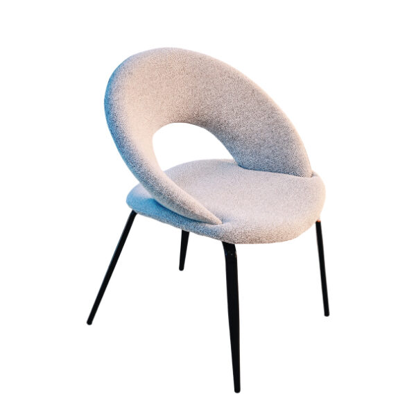 Modern Dining Chair with Metal Frame - Image 2