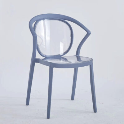Garden Chairs Stackable Transparent Plastic Dining Room Chair