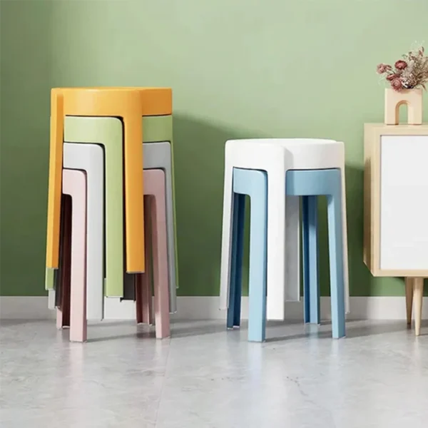 Lightweight Plastic Stackable Stools - Image 4