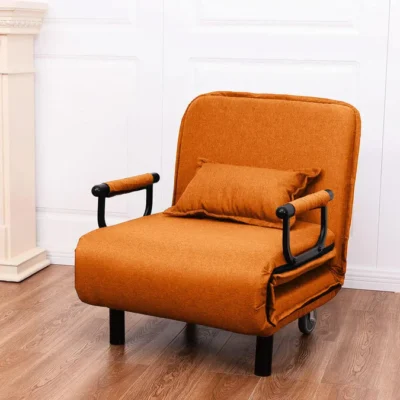 Convertible Sofa Bed Orange