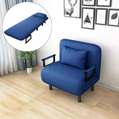 Convertible Sofa Bed Lake Blue