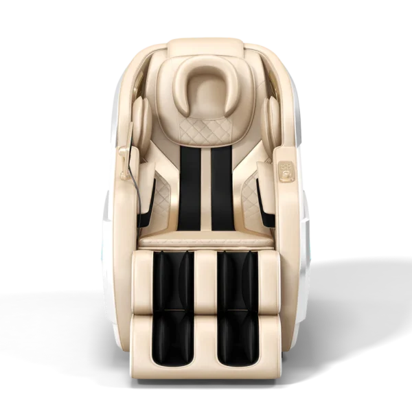 Full Body massage Chair White With Beige Interior - Image 2