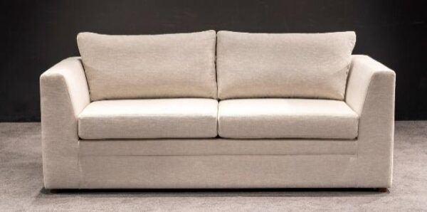 Modern Beige Convertible Fabric Sofa Bed