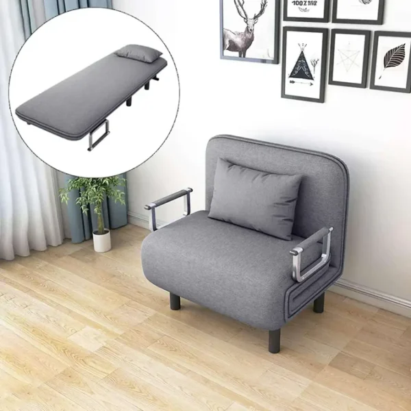 Convertible Sofa Bed Grey - Image 11