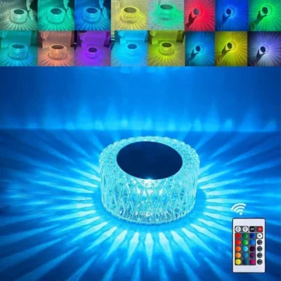 Portable Crystal LED Table Lamp