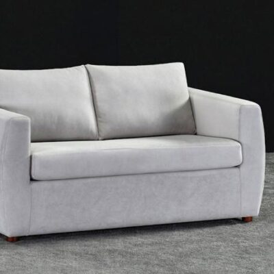 Modern Light Gray Convertible Fabric Sofa Bed