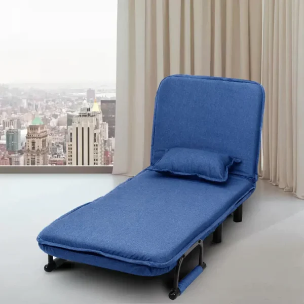 Convertible Sofa Bed Lake Blue - Image 7