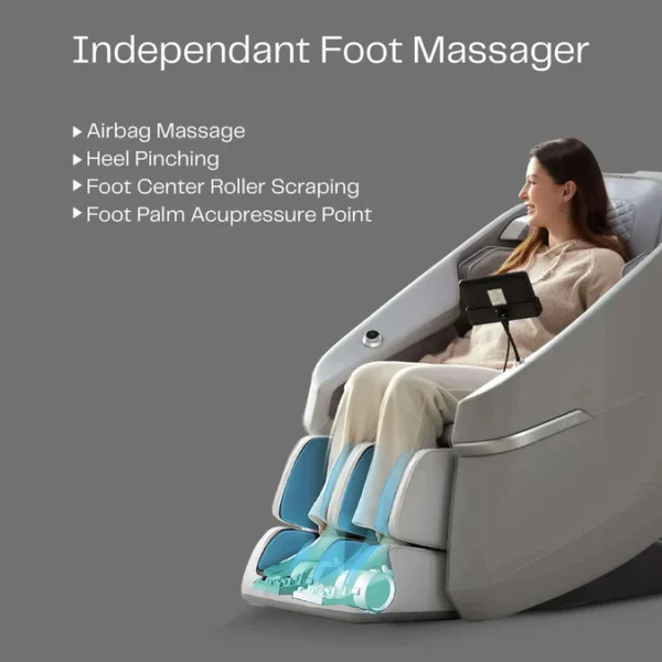 Ekanite 2 in 1 Massage Chair and Sofa (Grey) - Image 3