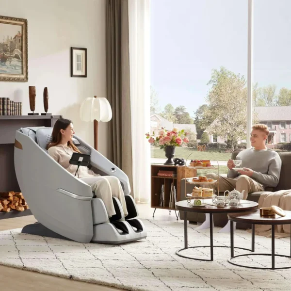 Ekanite 2 in 1 Massage Chair and Sofa (Grey) - Image 11