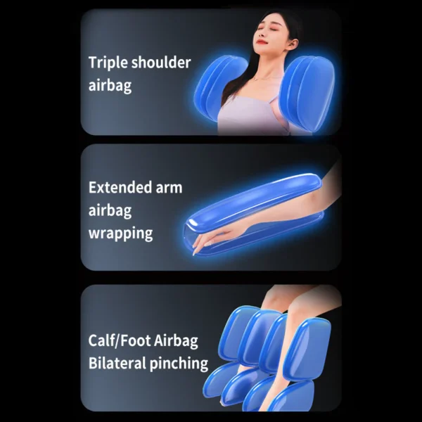 Full Body Massage Chair - White - Image 12