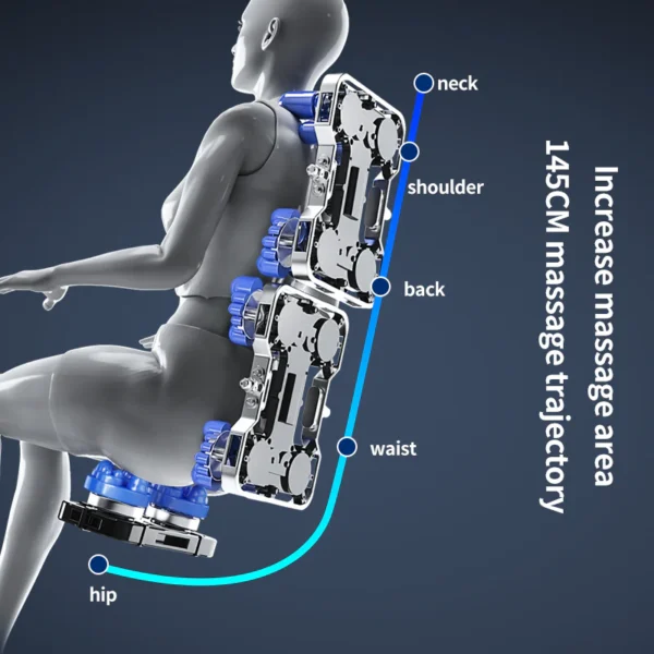 Full Body Massage Chair - White - Image 7