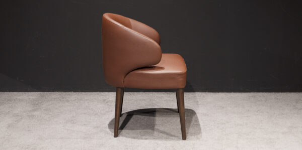 Curved Back Dining Chair Collection in Mixed Upholstery - Image 6