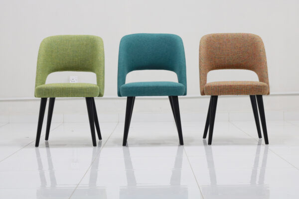 AL-Shiravi Fiesta – Modern Multicolor Upholstered Dining Chairs - Image 4