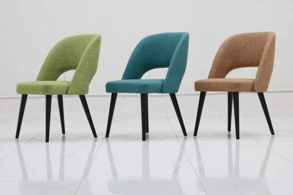 AL-Shiravi Fiesta – Modern Multicolor Upholstered Dining Chairs - Image 3