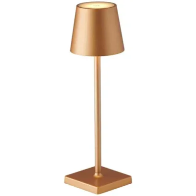 Cordless Battery Operated  Table Lamp Night Lamp Golden