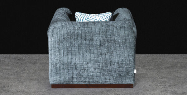 Contemporary Box Arm Sofa Set with Wooden Base - Image 10
