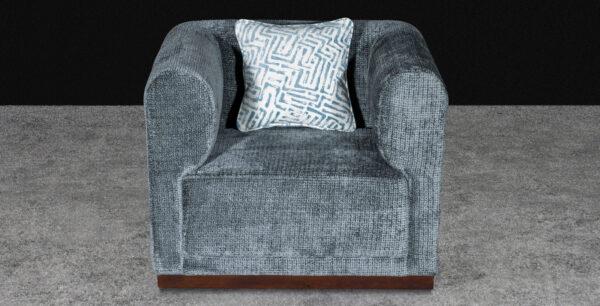 Contemporary Box Arm Sofa Set with Wooden Base - Image 11