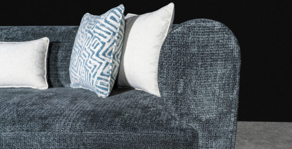 Contemporary Box Arm Sofa Set with Wooden Base - Image 5