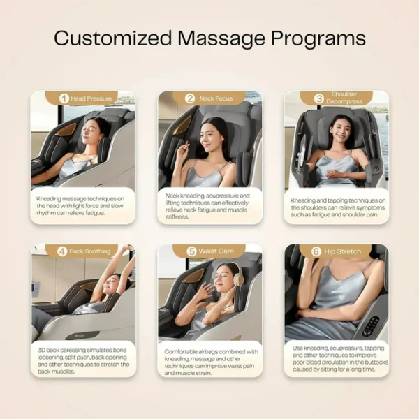 Royal Signature White Massage Chair - Image 4