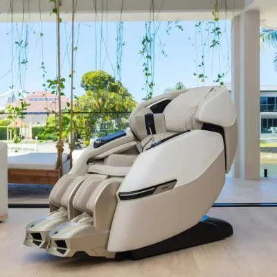 Advanced AI Robotic Beige Massage Chair
