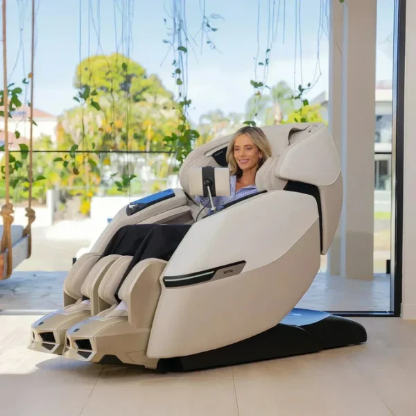 Advanced AI Robotic Beige Massage Chair - Image 6