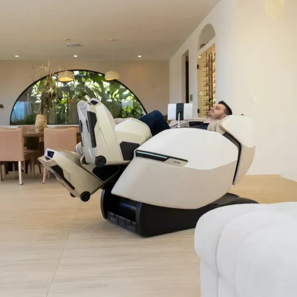 Advanced AI Robotic Beige Massage Chair - Image 4