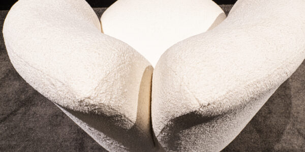 Modern White Spherical Tufted Arm Chair - Image 5
