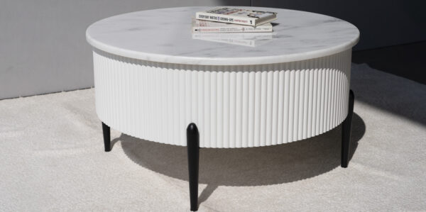 Larson Marble Top Coffee Table - Image 4