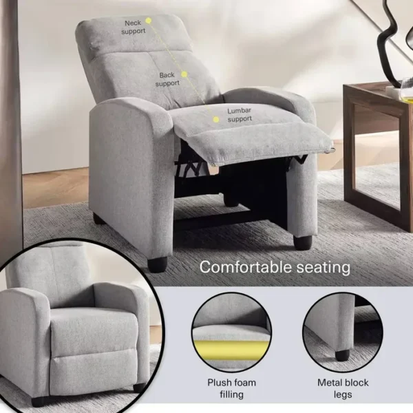 Solvani Manual Recliner Chair - Image 7